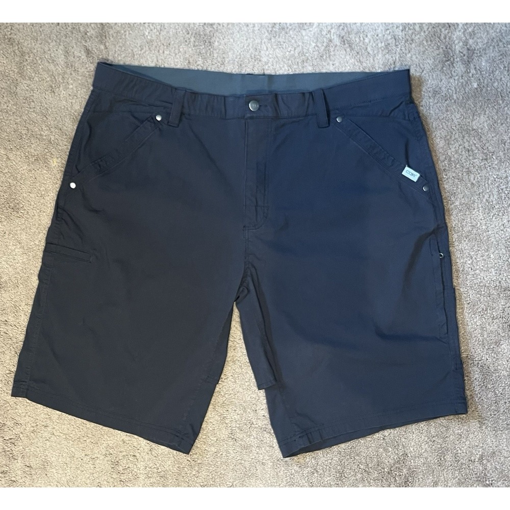 CQR Tactical Cargo Shorts Mens 42 Black Stretch Hiking Work Utility 12L EUC